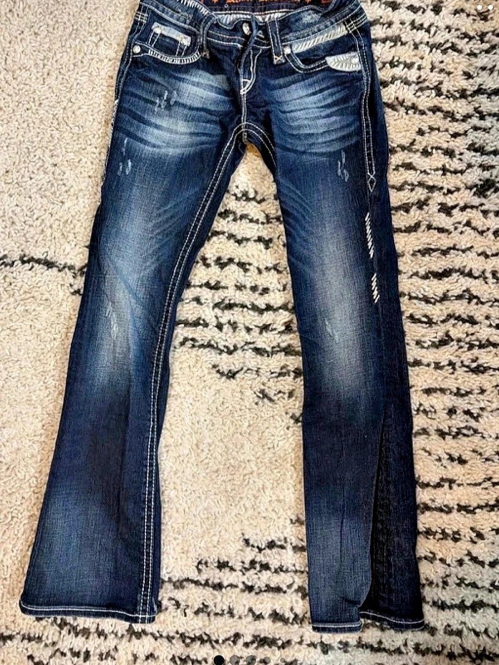 Rock Revival Boot Cut Jeans Blue Waist 26